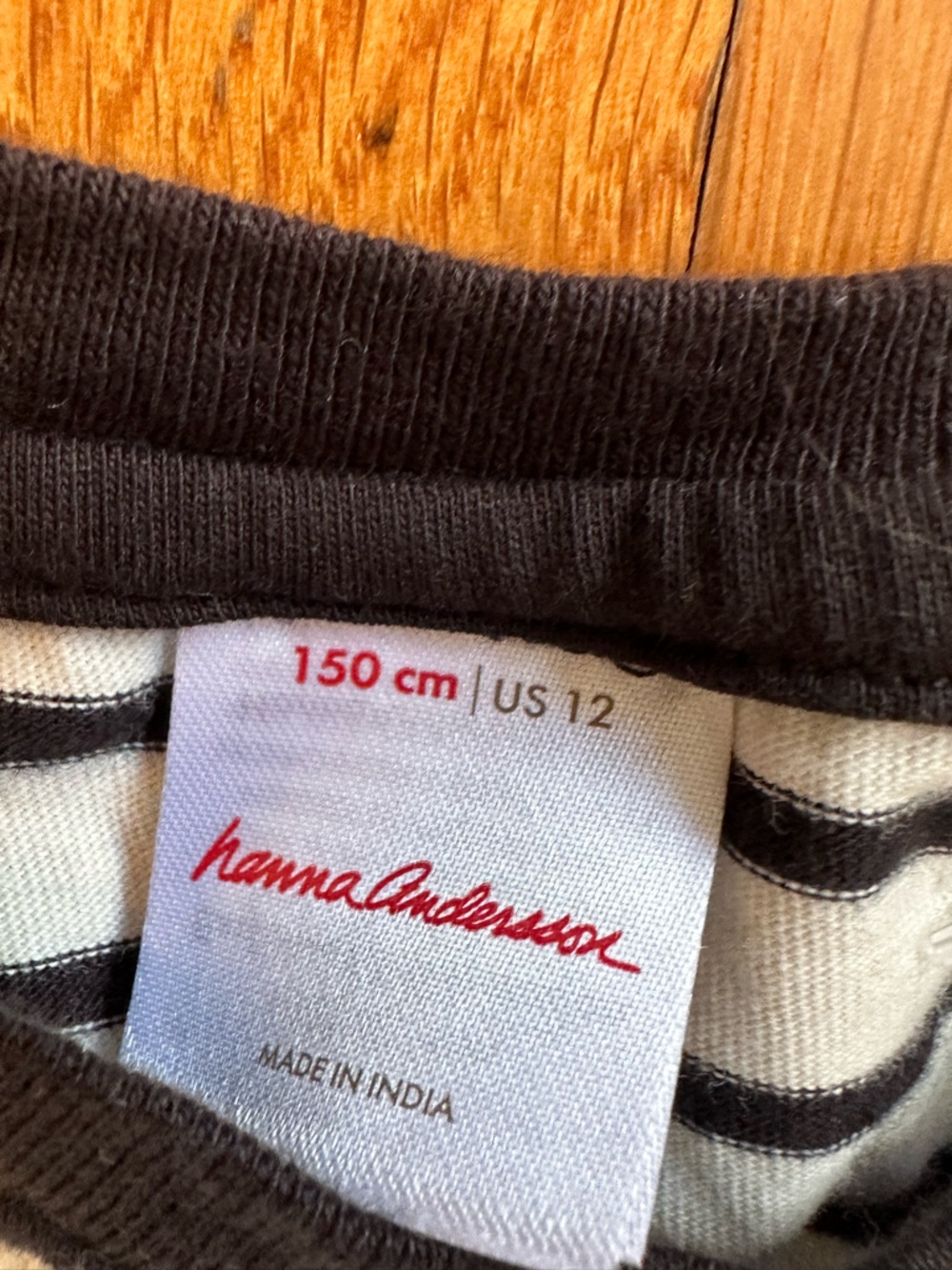 Hanna Andersson Kids Long-Sleeve Striped Top with Red Heart - Picture 3 of 6